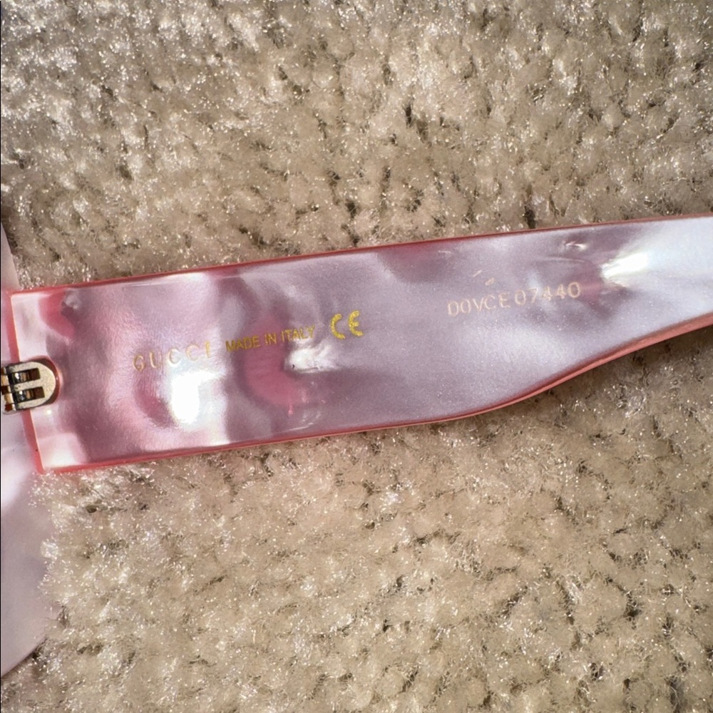 Gucci Bubblegum Pink Square Sunglasses - Picture 3 of 4